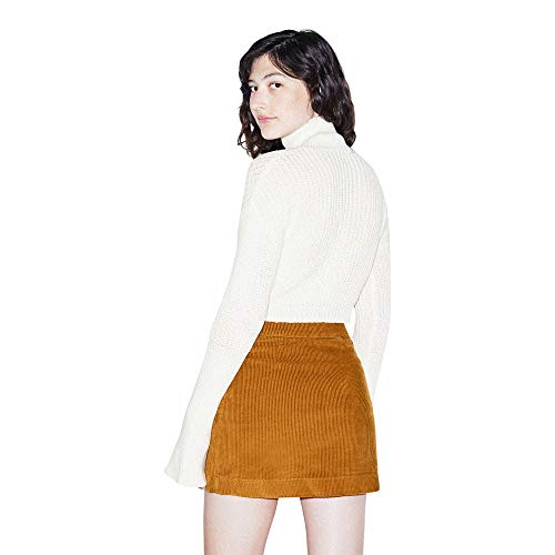 American Apparel Women's Fisherman Bell Sleeve Sweater, Ivory, Small #TOP3