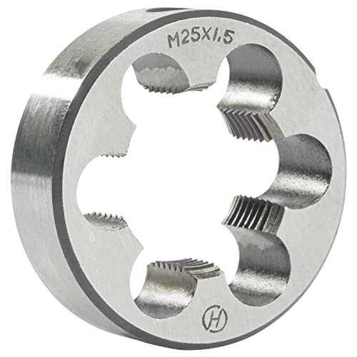 Aceteel M25 x 1.5 Metric Round Die, Machine Thread Die M25 X 1.5mm Right Hand