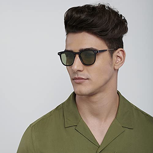 Image of Vincent Chase By Lenskart | Full Rim Round Stylish Sunglasses | Polarized and UV Protected | For Men and Women | Large | VC S14089