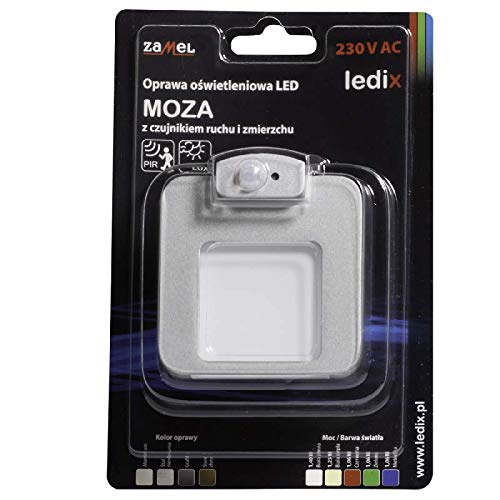 Aplique de pared LED con chasis de aluminio Zamel Ledix de alta resistencia metálica 5