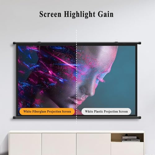 Pantalla de Proyector Manual 72" 16:9 Negra miniatura 3