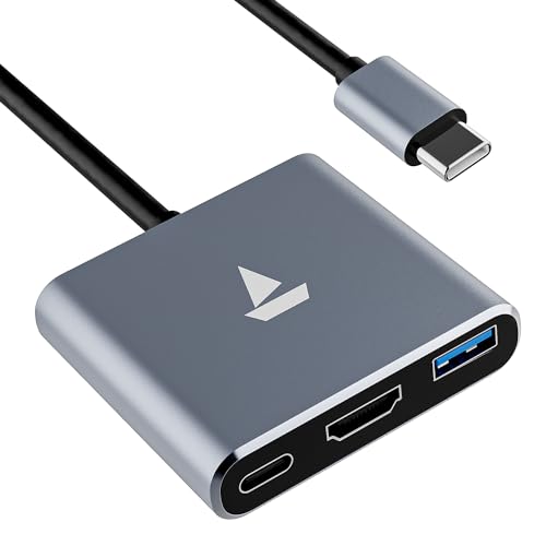Image of boAt Swift Lynk Hub with Type-C PD 100W 2-Way Port, 4K HDMI Output, Durable Aluminium Alloy Build, USB 3,0 Supports 5GB Data sync, Type-C Expansion Hub, Universal Compatibility(Silver)
