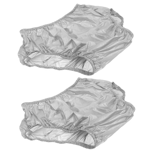LALADEFIEE 2 Piezas pañales de tela pañales para adultos pañal para ancianos pantalones de incontinencia para adultos mujer pe Silver