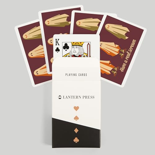 Lantern Press Baraja de Poker Retro Halloween 52 Cartas miniatura 6