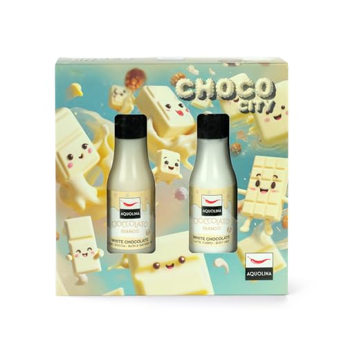 Aquolina Cofanetto Cioccolato Bianco - Choco City - Bagno Doccia 125 Ml + Latte Corpo 125 Ml