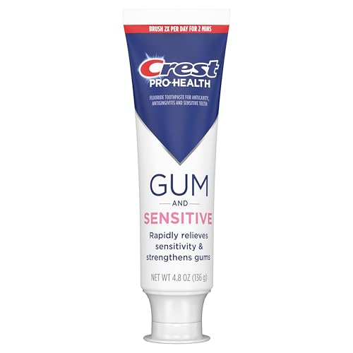 Crest Sensitive and Gum Toothpaste 4.8 oz (3 Pack), Relieves Sensitivity, Strengthens Gums, Anticavity, Clinically Proven, Antibacterial Toothpaste - image 9