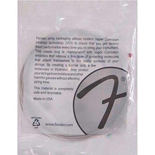 Fender® »SUPER 250’S NICKEL-PLATED STEEL STRINGS« Cordes pour guitare électrique – Ball End – 250XS 008/038 - Les Beatles, Paul McCartney, John Lennon, RIngo Starr, George Harrison Fender® »SUPER 250'S NICKEL-PLATED STEEL STRINGS« Cordes pour guitare électrique - Ball End - 250XS 008/038 – Image 4