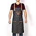 FHFF Fartuch kuchenny restauracja praca denim fartuch kowboj szef kuchni fartuch dla kobiet mężczyzn kawiarnia sklep jeden rozmiar pasuje do wszystkich E2