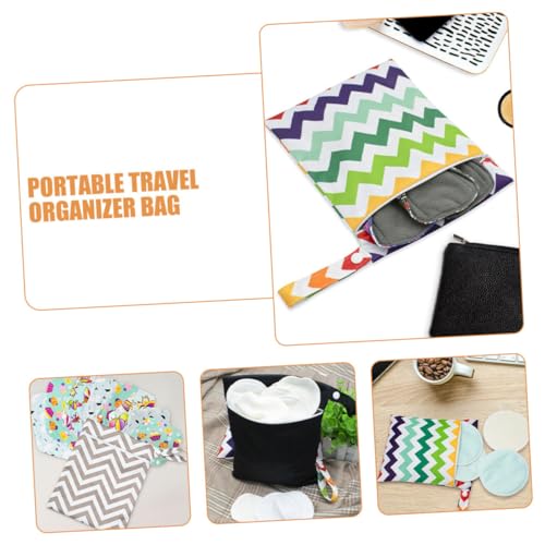 Bolsa organizadora portátil Totority 3pcs para cosméticos y pañales miniatura 3