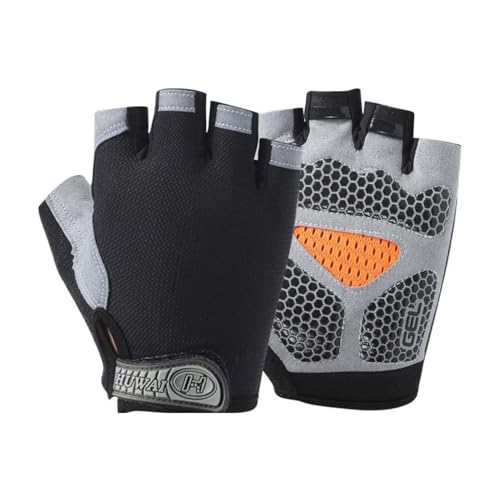 Image of Gym Gloves for Woman, Shock Absorption Half Finger Weightlifting Gloves with Anti-Slip Grip | Liquid Silicone Pad | Breathable & Lightweight | for Gym & Cycling | Wrist Support