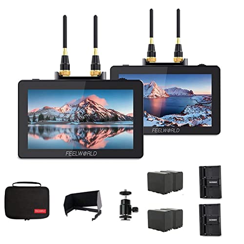 Amazon | FEELWORLD FT6 FR6+NP-F 970バッテリ,5.5インチ無線ビデオ