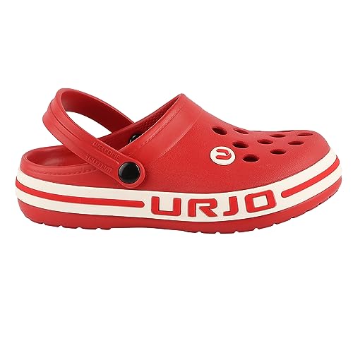 Image of URJO Streak Kid's Clogs /Sandals with Adjustable Back Strap Ultra Soft & Flexibility Anti Skid Comfortable Waterproof Daily Mules Clogs /Sandals Boy's & Girl's