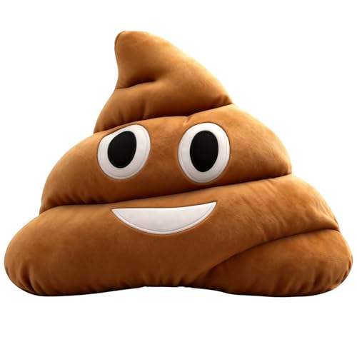 PDirat Poop Plush Pillow, Kackhaufen, Lustiges Kackhaufen Kissen, Emoji Kissen Für Kinder Und Jugendliche, Weiches Kuscheltier, 30 cm, Ideal Als...