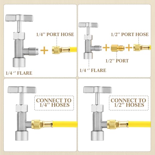 Kit Adaptadores R1234YF para Aire Acondicionado de Auto miniatura 6