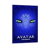 LITTPU Avatar-Poster, Kunstdruck, blaue Augen, Kunstwerk, 