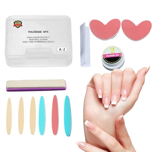 Nudorpn Kit Pulidor Y Brillo Para Uñas | Kit Manicura Pulido Brillante | Set De Reparación Manicura Para Niñas Mujeres Principiantes Entusiastas Mantenimiento Diario Hogar Viaje Salón