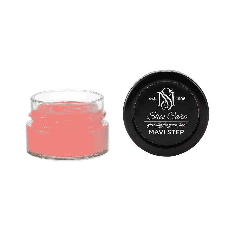 Crème de Cirage Premium - NCS S 1050-Y90R Rose Framboise Éclatant - Soin Nourrissant & Rénovateur de Couleur pour Cuir Lisse par MAVI STEP - 1.70 fl oz / 50 ml
