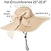 DRESHOW Wide Brim Sun Hat for Women Floppy Straw Hat Summer Beach Hats Fashionable Trendy Hats Sun Protection UPF 50+