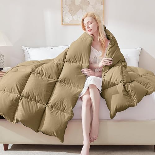 Image of Luxurious 500 GSM Winter Comforter Single Size (60 inchX90 inch) - Premium Collection Heavy Winter Quilted Comforter 500 GSM Microfiber Fill - Duvet /Blanket Single Size - Beige Color