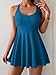B2prity One Piece Swimdress Swimsuits for Women Tummy Control Swim Dress Cute Modest Skirt Bathing Suit Peacock Blue