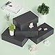 2 Pack Geschenkbox, 24x15x7.6cm Geschenkboxen für Presents with Lids Magnetic Closure Rectangle Collapsible for Groomsman Proposal Box, Christmas, Halloween, Birthday Gift Packging (Schwarz)