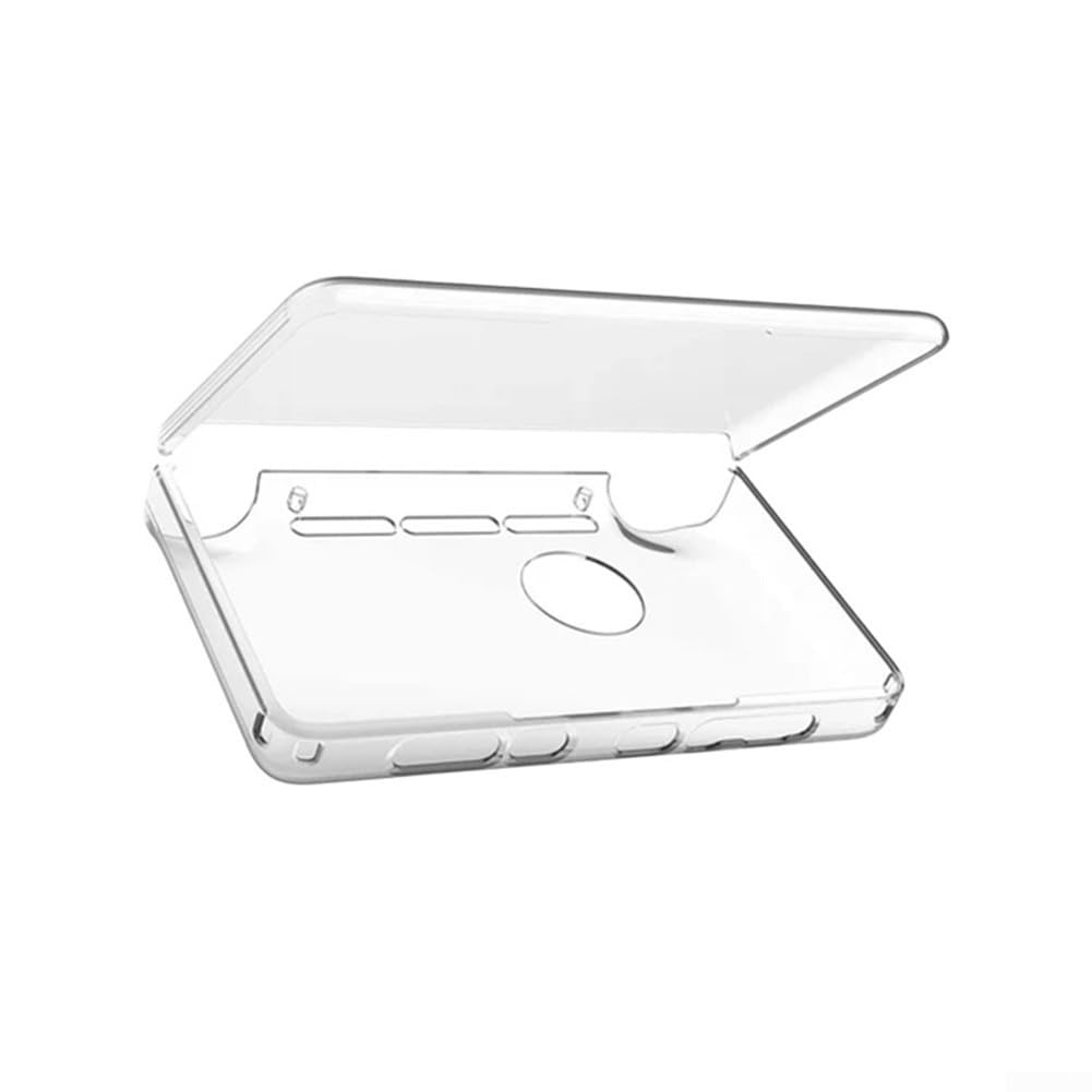Transparente TPU-Schutzhülle für AYN-THOR Dual-Screen-Flip-Spielkonsole, kratzfeste, leichte Schale mit präziser Taste und Anschluss