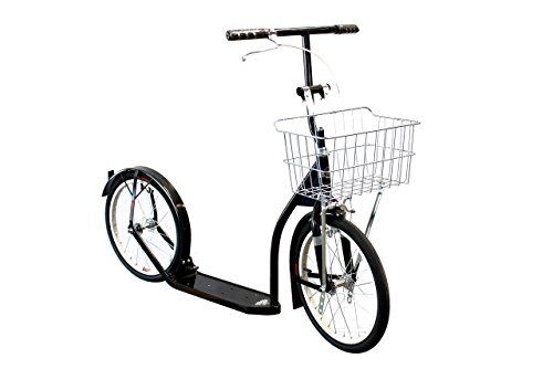 Amish-Made Deluxe Kick Scooter Bike - 16" Wheel (Black)
