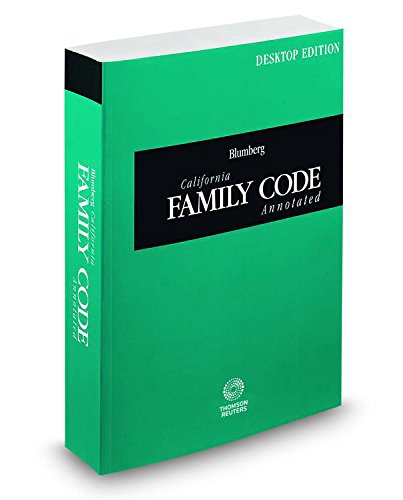 Blumberg California Family Code Annotated, 2015 ed. (California Desktop ...