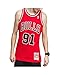 Mitchell & Ness Chicago Bulls Blusas, Rojo (Scarlet), L para Hombre