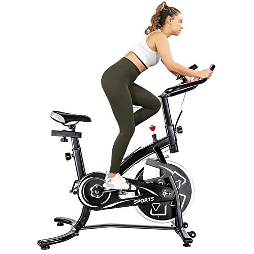 Vélo d'exercice stationnaire avec support téléphone et charge 229lbs