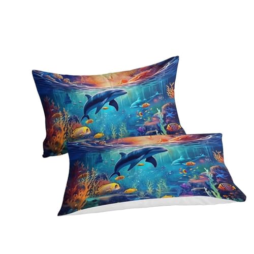 Housse de couette dauphin 3D en microfibre premium de qualité supérieure - 3