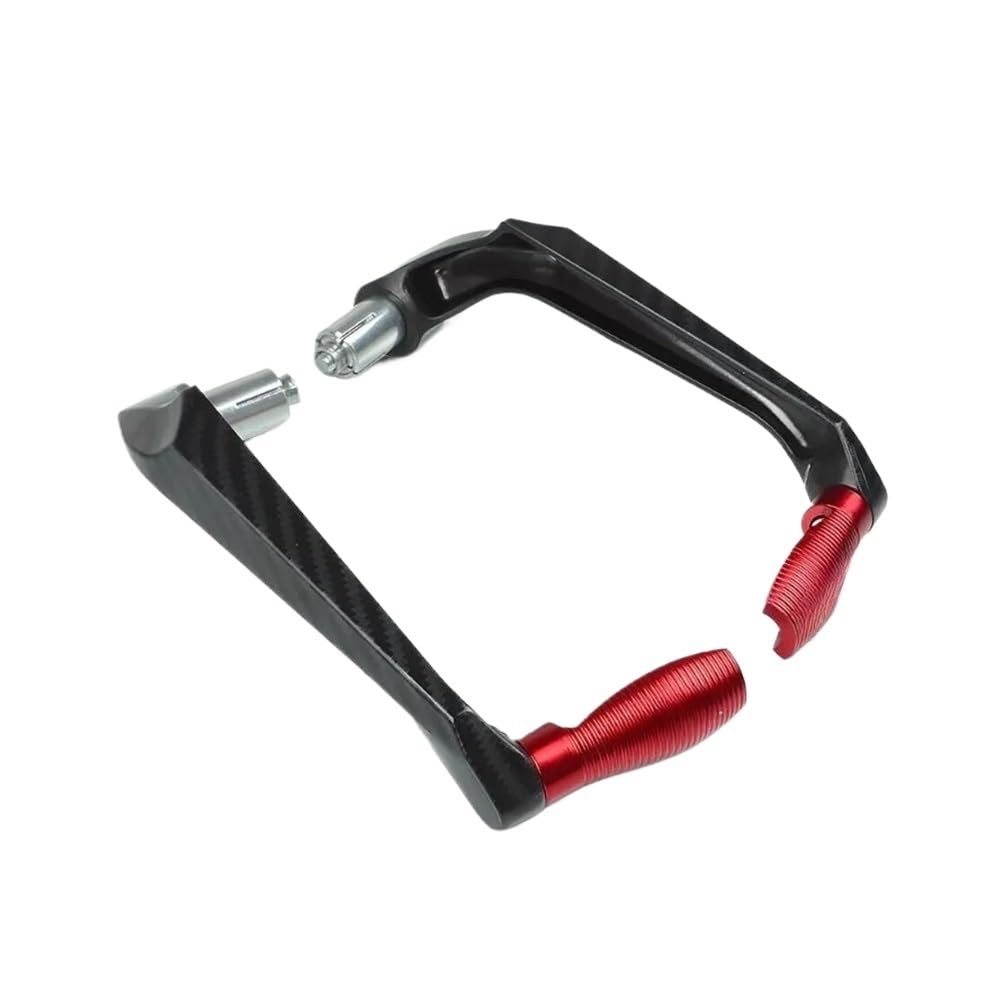 WGRUKLBD Motorcycle CNC Aluminum Alloy Carbon Fiber Handlebar Brake Clutch Lever Hand Guard Protector Modification Accessories Handguard Handlebars Protector