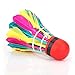 VGEBY 11Pcs Badminton Shuttlecocks, Badminton Balls Badminton Birdies Colorful Shuttlecocks Rainbow Ball Badminton for Sports Training Activities Rainbow Birdies Rainbow