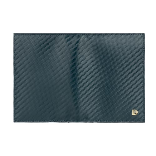 Image of Premium RFID Blocking Wallet for Men | Slim Carbon Fiber Leather with 12 Card Slots, Clear ID Window & Cash Pocket | Durable Bifold Genuine Cow Fiber Leather Wallet (Carbon Blue)