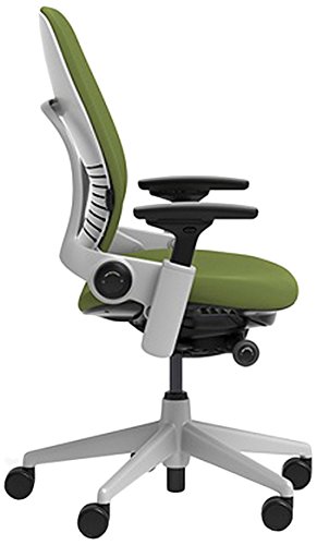 Image of Steelcase Leap Chair with Platinum Base & Hard Floor Caster, Ivy