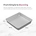 Wilton Performance Pans Aluminum Square Brownie and Cake Pan, 12 x 12 inches, Silver