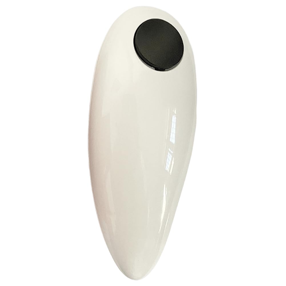Apriscatole Elettrico a Mani libere for barattoli con Bordo Liscio, a Batteria, for Tutti i Tipi di(White)