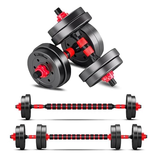 BCBIG Adjustable-Dumbbells-Sets,Free Weights-30lb(15lb*2) Dumbbells Set of 2 Convertible To Barbell A Pair of Lightweight for Home Gym,Women and Men Equipment.