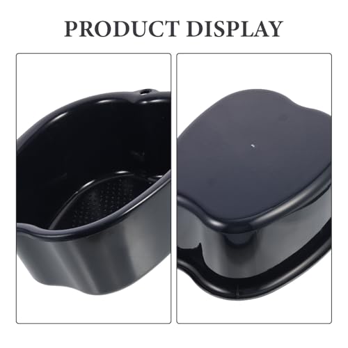 Cubo para baño de pies negro con nodos masajeadores miniatura 3