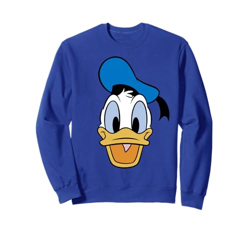 Disney Mickey y sus amigos, el pato Donald, cara grande Sudadera