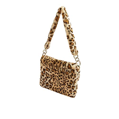 Bolso tote para mujer, bolso cruzado con estampado de guepardo, bolso de piel sintética miniatura 3