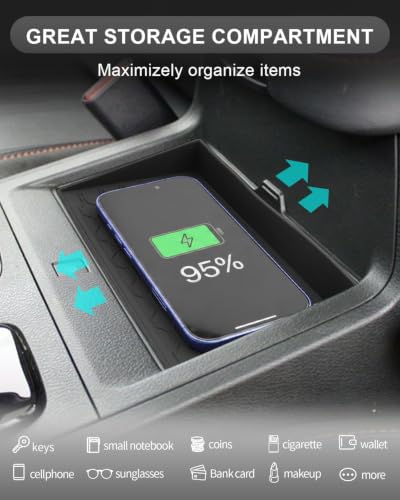 Image of CDEFG for 2026 Nissan Frontier Center Console Wireless Charging Cover
