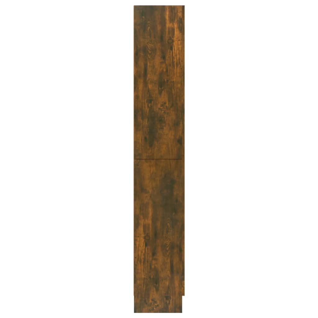 Bücherschrank, Holz Lagerschrank, Standschrank, Vitrinenschrank, Ordnungssystem für Deko, Wohnzimmer, Schlafzimmer, Büro 82,5 x 30,5 x 185,5 cm