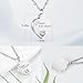 XIUDA Crystal Cremation Urn Necklace for Ashes Keepsake Birthstone Cremation Jewelry Heart Ashes Necklace for Women Stainless Steel Memorial Pendant - Forever In My Heart