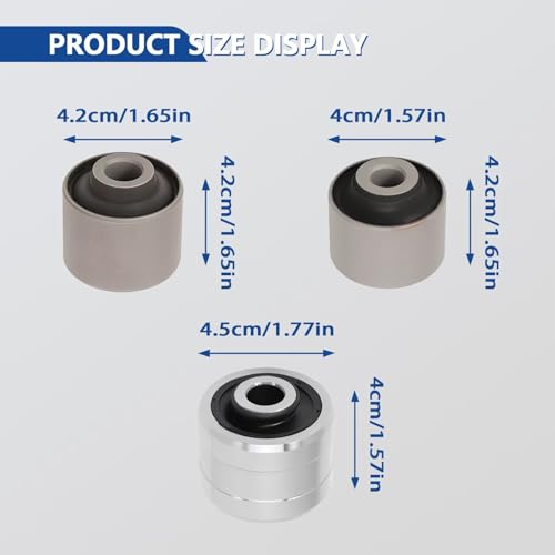 Buje de barra estabilizadora kit de 3 bujes de suspensión trasera 2