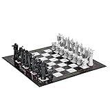 Harry Potter Schachspiel Replik aus Stein der Weisen Nachbildung Schachfiguren 5-11,5cm Spielbrett, 2 Spieler, 47x47cm lizenziert Kunststoff