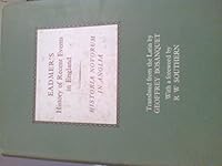 Eadmers History of Recent Events in England. Historia Novorum in Anglia. Translated from the Latin by Geoffrey Bosanquet. with a Foreword by R. W. Southern B00282E7NO Book Cover