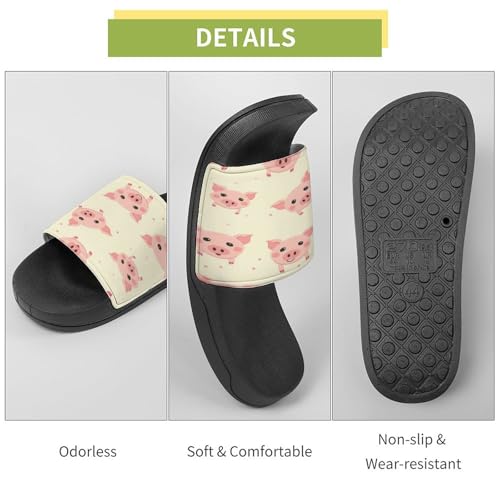 Chaussons cochon rose antidérapants et pantoufles rigolotes taille 42