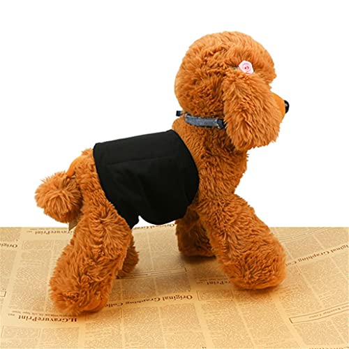 Mykaolada Washable Male Dog Diapers Reusable Dog Belly Band Wrap (Brown, M(Waist:13''-17'')) #TOP1