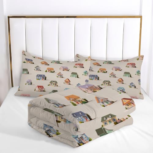 Edredón nórdico estilo cabaña 4 estaciones para noches de descanso suave 7